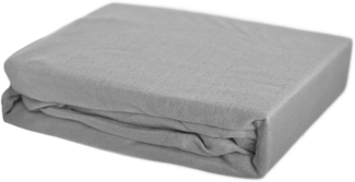 Thermofleece Spannbettlaken 180-200 x 200 cm + 30 cm mit Rundumgummizug - 125 gsm Grau