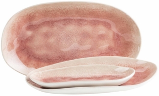 MÄSER Servierplatte Frozen, Steinzeug, (3-tlg)