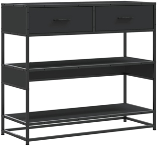vidaXL Konsolentisch Schwarz 90x35x80 cm Holzwerkstoff 849179