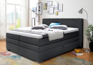 INOSIGN Boxspringbett Airdrie, inkl. Bettkasten und Topper