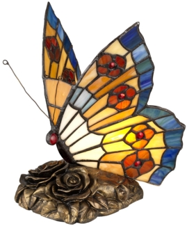 Elstead Lighting Butterfly Animal Tischleuchte Tiffany-Stil Bronze G9