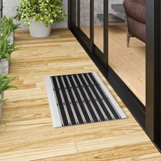 Pergamon Fußmatte Fußmatte Sauberlauf Aluminium Kleeny, Rechteckig, Höhe: 15 mm