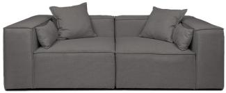 HOME DELUXE Modulares Sofa VERONA Anthrazit - Größenauswahl