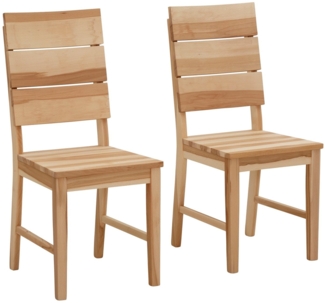 Home affaire Esszimmerstuhl, aus massiver Kernbuche (2er Set)