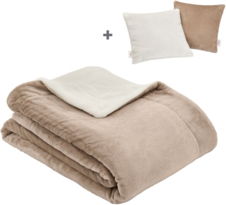 Wohndecke Doublesoft, Kuscheldecke, Deal, Kissen geschenkt!, s.Oliver, Kuscheldecke, mit GRATIS-Zugabe: 2x Kissenhülle, mit Reißverschluss