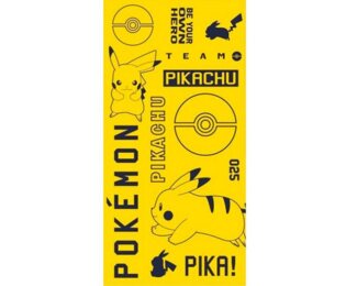 Pokémon Pool-Accessoire Farbenfrohes Baumwoll-Strandtuch, 70cm x 140cm