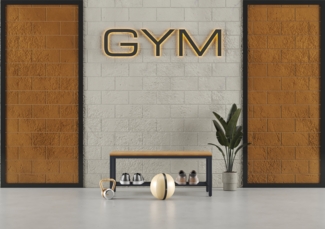 furni24 Bank Umkleidebank, Sitzbank für Umkleideräume mit Schuhrost BxHxT: 100 x 42 x 40 cm, Umkleidesitzbank, Umkleidebank, Garderobenbank, Sportbank, Bank mit Echtholz für Fitnessstudio