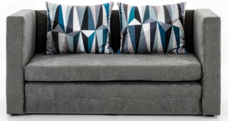 Eltap Neva Sofa (Alova 10, Lima 75) mit Schlaffunktion, Grau, 70 x 65 x 132 cm