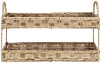 Ib Laursen - Etagere 2-stufig Ständer Halter Tablett Ratten Natur Grau 3755-18