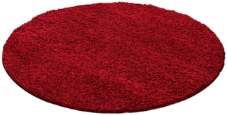 Carpettex Hochflor-Teppich Unicolor - Einfarbig, Läufer, Höhe: 50 mm, Teppich Einfarbig Shaggy 50 mm Florhöhe Langflor Teppich Wohnzimmer