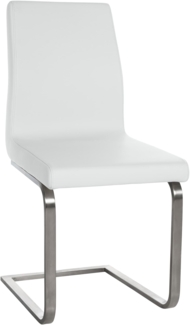 Esszimmerstuhl NERAM - Kunstleder Weiß 40 x 50 x 90 cm | Essstühle Esszimmerstühle Küchenstühle Wohnzimmerstühle