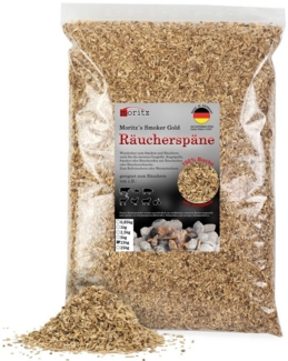 Moritz Räucherbox 15kg Räucherspäne Buche fein 0,75 -2 mm Räucher Mehl Späne für Schnecke Sparbrand Spirale Fisch Fleisch
