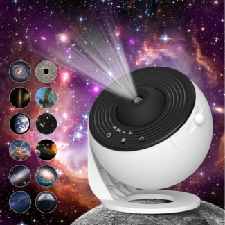 MUPOO Nachtlicht LED Sternenhimmel, Galaxy Projektor Lampe,LED Nachtlicht,360°drehbar, Timer,HD-Bild,für Schlafzimmer,Kinderzimmer,Spielzimmer Deko,Geschenke