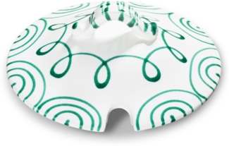 Gmundner Keramik Grüngeflammt, Oberteil Suppentopf