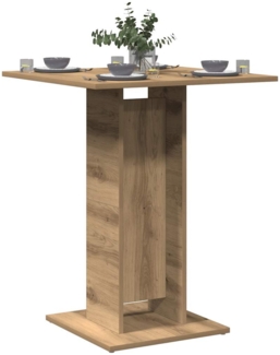 vidaXL Bistrotisch Artisan-Eiche 60 x 60 x 75 cm Holzwerkstoff 856023