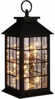 LED Deko Laterne, Lichterkette, H 31,5 cm