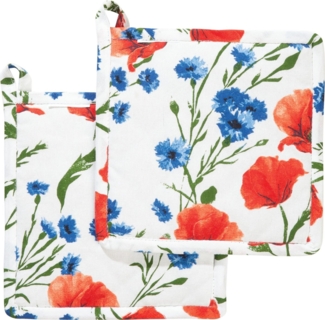 REDBEST Topflappen Topflappen 2er-Pack, Blumen