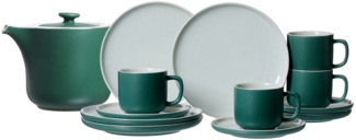 Ritzenhoff & Breker JASPER Kaffeeservice mit Kanne grün 13-teilig