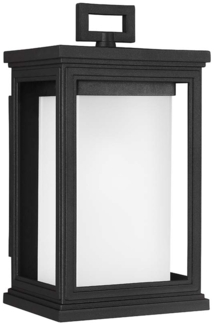 Außenleuchte, Wandlampe, Stahl, Schwarz, H 29,3 cm