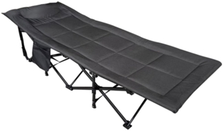 Feldbett Campingbett Festivalbett Gästebett Outdoorbett Liege 190cm anthrazit