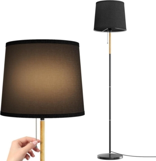 TLGREEN Stehlampe LED Stehleuchte, Wohnzimmerlampe, E27 Lampensockel, Max. 60W, ohne Leuchtmittel, 170cm Höhe für Wohnzimmer, Schlafzimmer, Arbeitszimmer, Stehlampe Leinen Lampenschirm