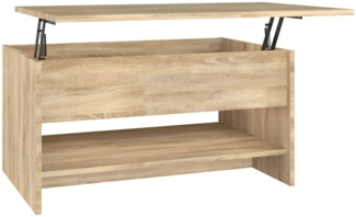 Couchtisch, Sofatisch Sonoma-Eiche 80x50x40 cm Holzwerkstoff