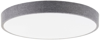 Lightbox Deckenleuchte, CCT - über Fernbedienung, LED fest integriert, warmweiß - kaltweiß, Stoff LED Deckenleuchte, Ø49 cm, 36W, 4500lm, CCT, Fernbedienung, grau