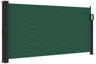 vidaXL Seitenmarkise Ausziehbar Dunkelgrün 100x300 cm 4004275