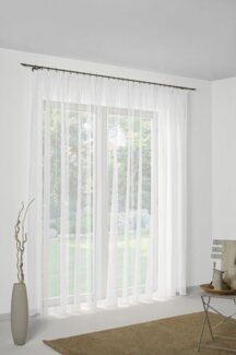 Wirth Vorhang Chloé, Faltenband (1 St), halbtransparent, Store