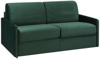 Schlafsofa 4-Sitzer Samt CALIFE - Tannengrün - Liegefläche: 160 cm - Matratzenhöhe: 18 cm