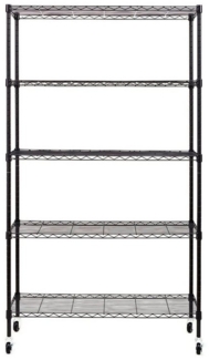 Kubus Regal Gitterregal mit Rollen Phil, 5 Böden, Verschiedene Farben