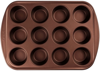 Sallys Muffinform XXL - für 12 XXL extra hohe Muffins, 28 x 40 x 4,5 cm, spezielle Antihaftbeschichtung