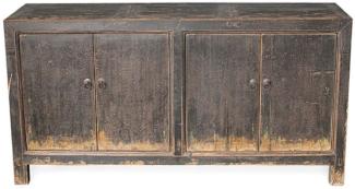 Casa Padrino Landhausstil Schrank mit 4 Türen Antik Braun 168 x 45 x H. 87 cm - Landhausstil Möbel