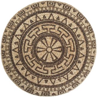 vidaXL Handgefertigter Sitzpuff Braun 45 x 30 cm Jute 248088