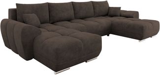 Wohnlandschaft Lonkor U mit Bettkasten und Schlaffunktion (Farbe: Lumo 40)