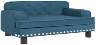 vidaXL Kindersofa Blau 70x45x30 cm Samt 3196293