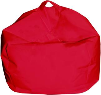 Dmora Eleganter Sitzsack, rote Farbe, Maße 65 x 50 x 65 cm