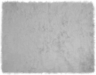 vidaXL Kunstschaffell Teppich Tafalla Grau 240 x 340 cm Polyester 42021530