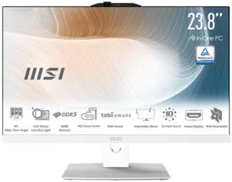 AIO MSI Modern AM242TP 1M-1207DE 23.8 i5-120U 16GB white 512GB W11P