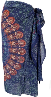 Guru-Shop Sarong Leichter Mandala Pareo, Sarong, handbedrucktes..