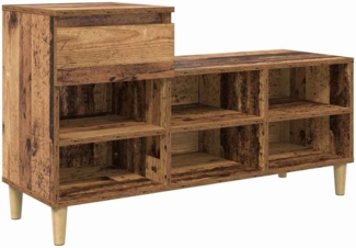 vidaXL Schuhschrank Altholz 102 x 36 x 60 cm Holzwerkstoff 881033
