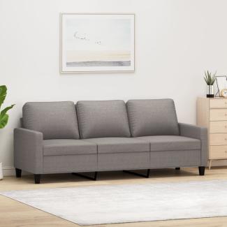 vidaXL 3-Sitzer-Sofa Taupe 180 cm Stoff 359178