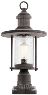 Außenleuchte, Sockelleuchte, H 44 cm, Zink