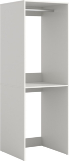 welltime Waschmaschinenumbauschrank FALAS, TOPSELLER, Höhe 195 cm, 1 Ablageboden, 1 Kleiderstange (1-St, in verschiedenen Farben erhältlich, für Waschmaschine & Trockner) Waschmaschine, Trockner, Waschmaschinenschrank, Umbauschrank, Wäsche