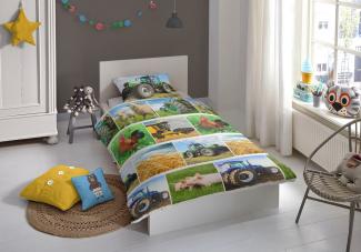 good morning Renforcé Kids Bettwäsche 2 teilig Bettbezug 135 x 200 cm Kopfkissenbezug 80 x 80 cm Agri 6888.99.08 Multi