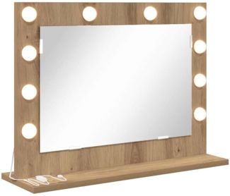 vidaXL Kosmetikspiegel mit Spiegel Artisan Eiche 60 x 45 x 18 cm 868316
