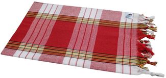 my Hamam Hamamtücher Hamamtuch Set 2 Stück kariert rot, Baumwolle, Polyester (Spar-Set, 2-St), saugstark und pflegeleicht