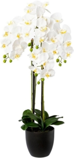 Kunstorchidee Phalaenopsis im Resintopf Orchidee Phalaenopsis, Creativ green, Höhe 99 cm, mit Real-Touch-Blüten