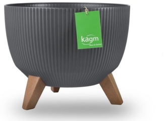 KAGM Blumentopf Pflanztopf mit Füßen Pflanzschale Blumenschale