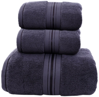 HAUSS SPLOE Handtuch Set 3-teiliges Set Handtuch Saunatuch Badetuch Sporthandtuch, (3-St), Dusch Bade Sauna Tücher Tuch Baumwolle Frottee Towel Weich